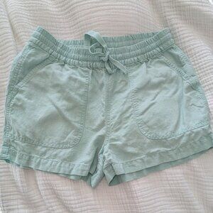 J.Crew Linen‑Blend Pull‑On Shorts with Pockets